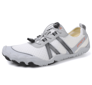 Couples fitness sneakers outdoor beach swimming shoes anti-slip wear-resistant men's and women's running shoes yoga shoes professional upstream s (Color: White, size: 47)