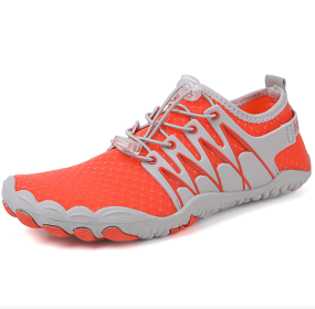 New couple fitness sneakers outdoor beach swimming shoes men's and women's outdoor fitness shoes (Color: orange, size: 39)